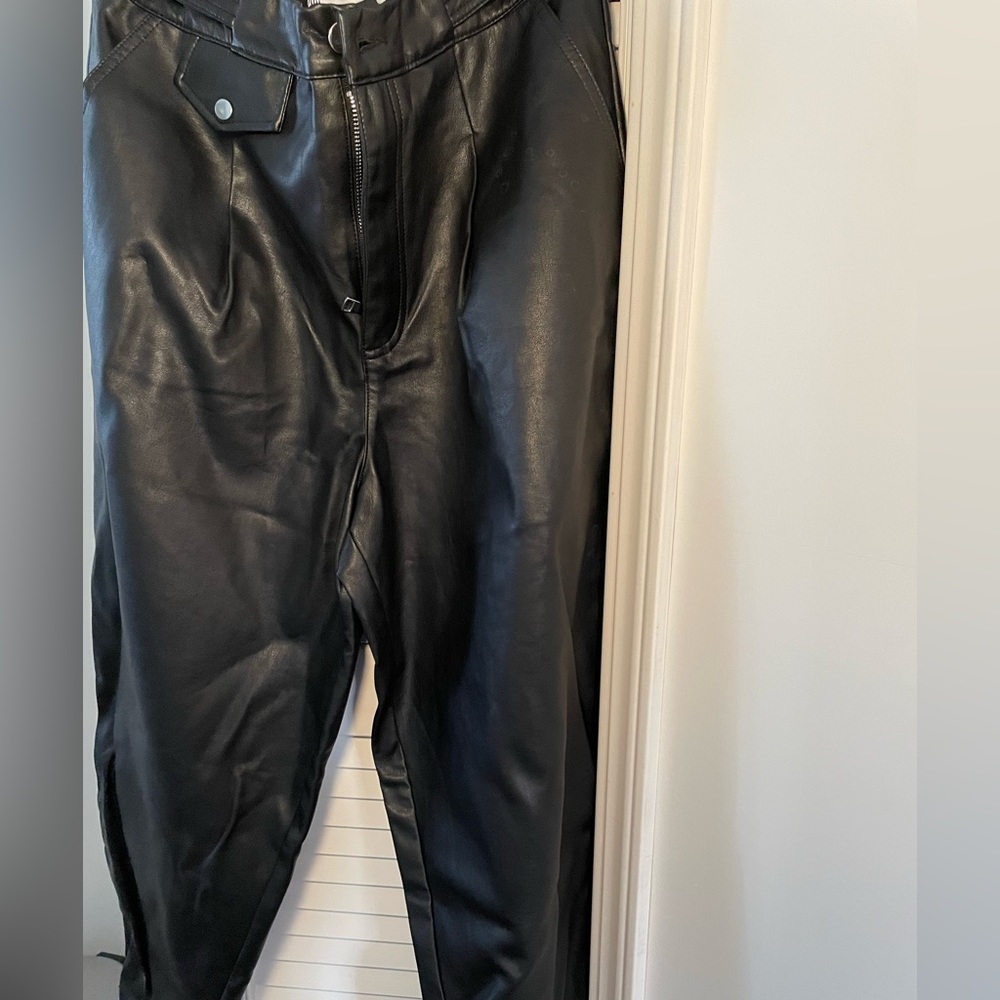 Zara faux leather pants